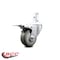 Service Caster 3 Inch Gray Poly Wheel Swivel 3/4 Inch Square Stem Caster with Total Lock Brake SCC-SQTTL20S314-PPUB-GRY-34 - alternate 2